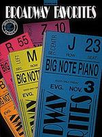 Broadway Favorites Big Note piano sheet music cover